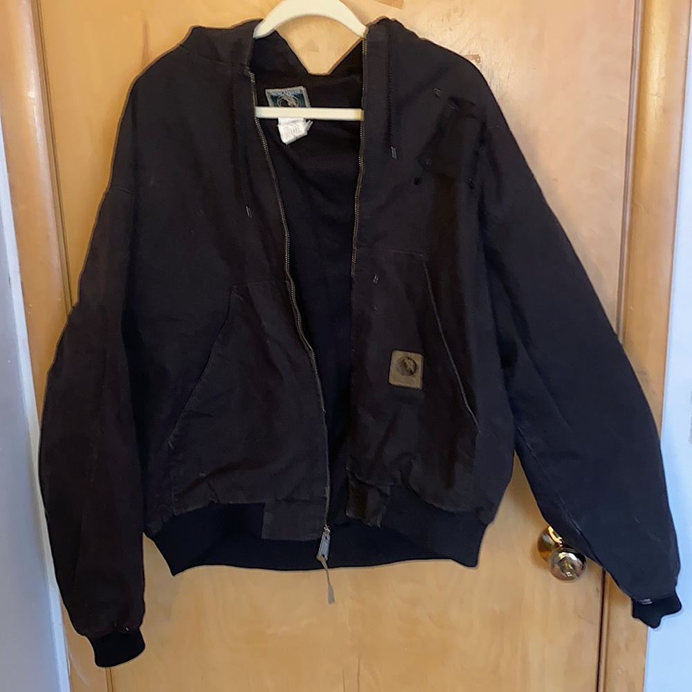Berne black oversized construction jacket